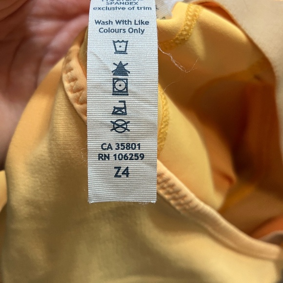 Lululemon Yellow Athletic Tank top, women's size 4 - Picture 5 of 6